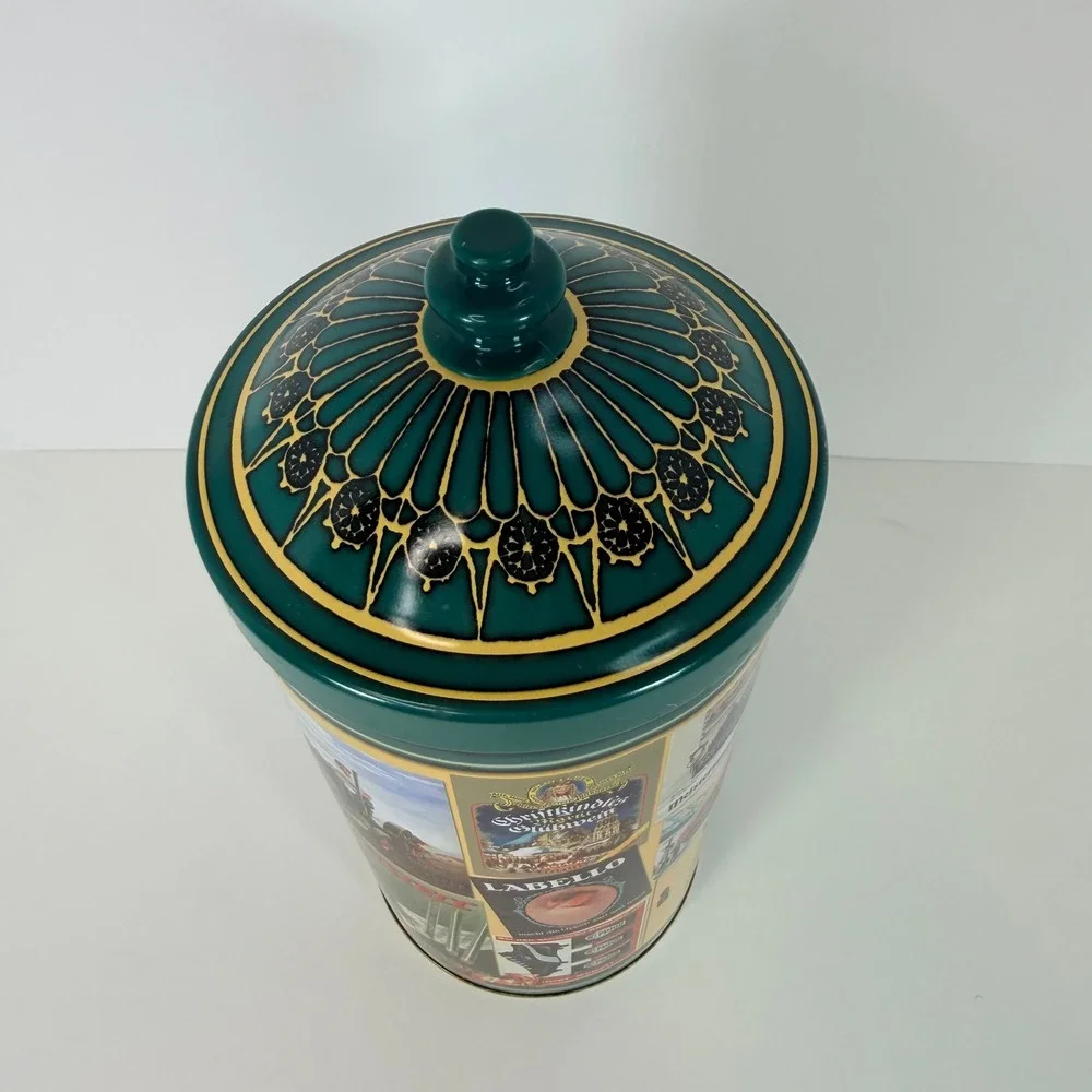 Otto Schmidt Nurnberger Lebkuchen Tin Vintage German Collectible Storage‎ Jar